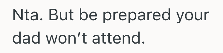 Screenshot 2025 08 25 at 1.08.20 PM Woman Leaves Stepmom Off Wedding Guest List, But Her Dad Thinks She Should Invite Her