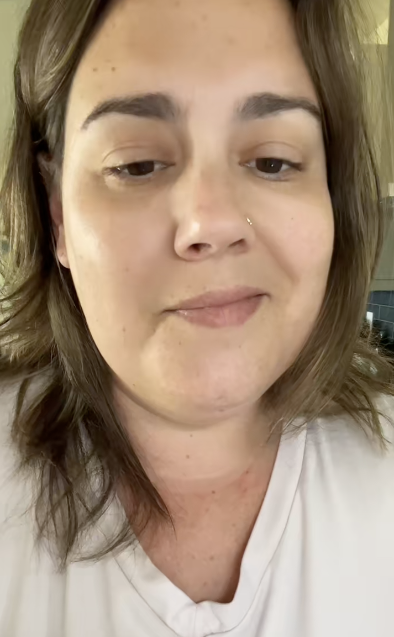 woman talking to tiktokkers