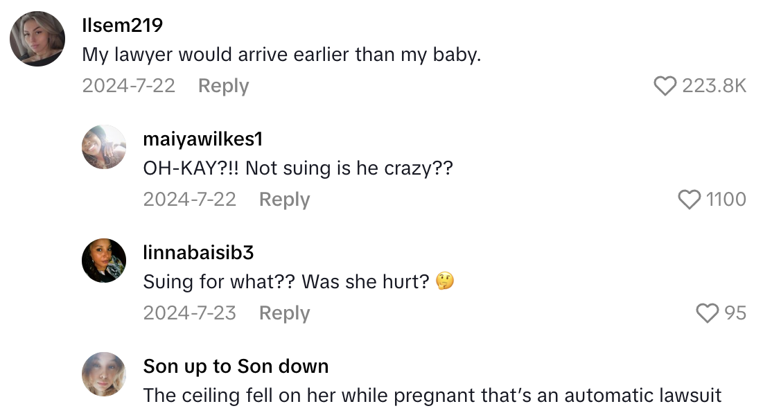 Screenshot 2025 08 25 at 2.37.12 PM Part Of A Ceiling Fell On A Woman Preparing To Give Birth In A Hospital.   This used to be our nurses station.
