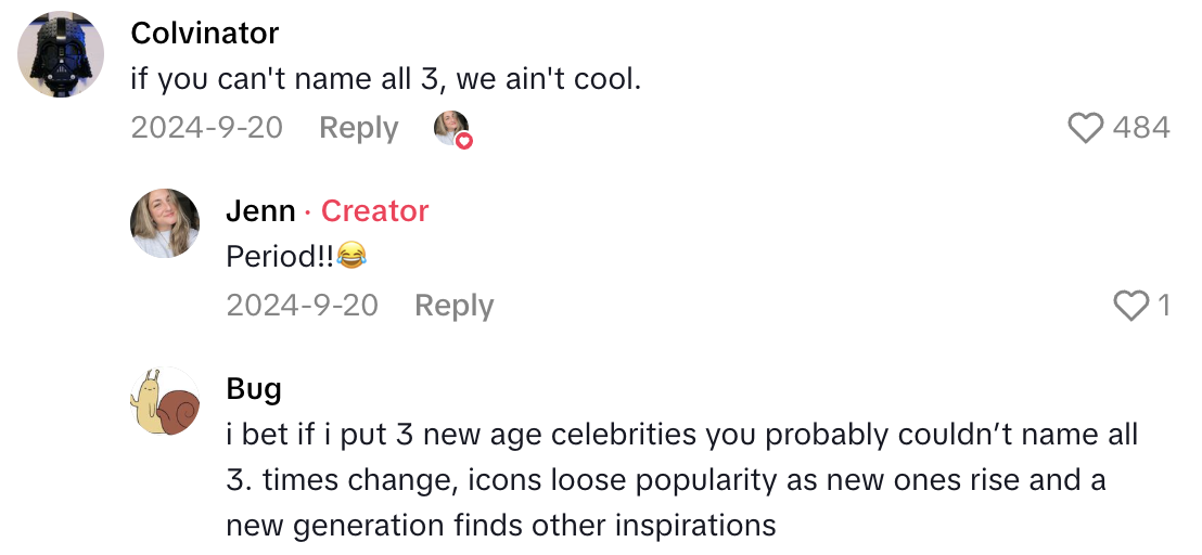 Screenshot 2025 08 25 at 2.52.28 PM A TikTokker Said Her Gen Z Co Worker Didnt Know Who The 1990s Icons On Her T Shirt Were.   I have a better question: Who raised you?