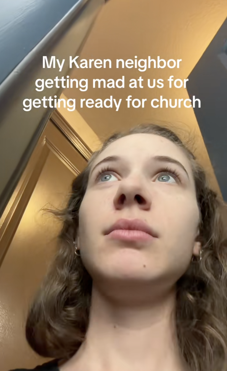 woman having conversation with her neighbor