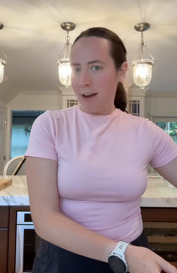 woman talking to tiktok viewers