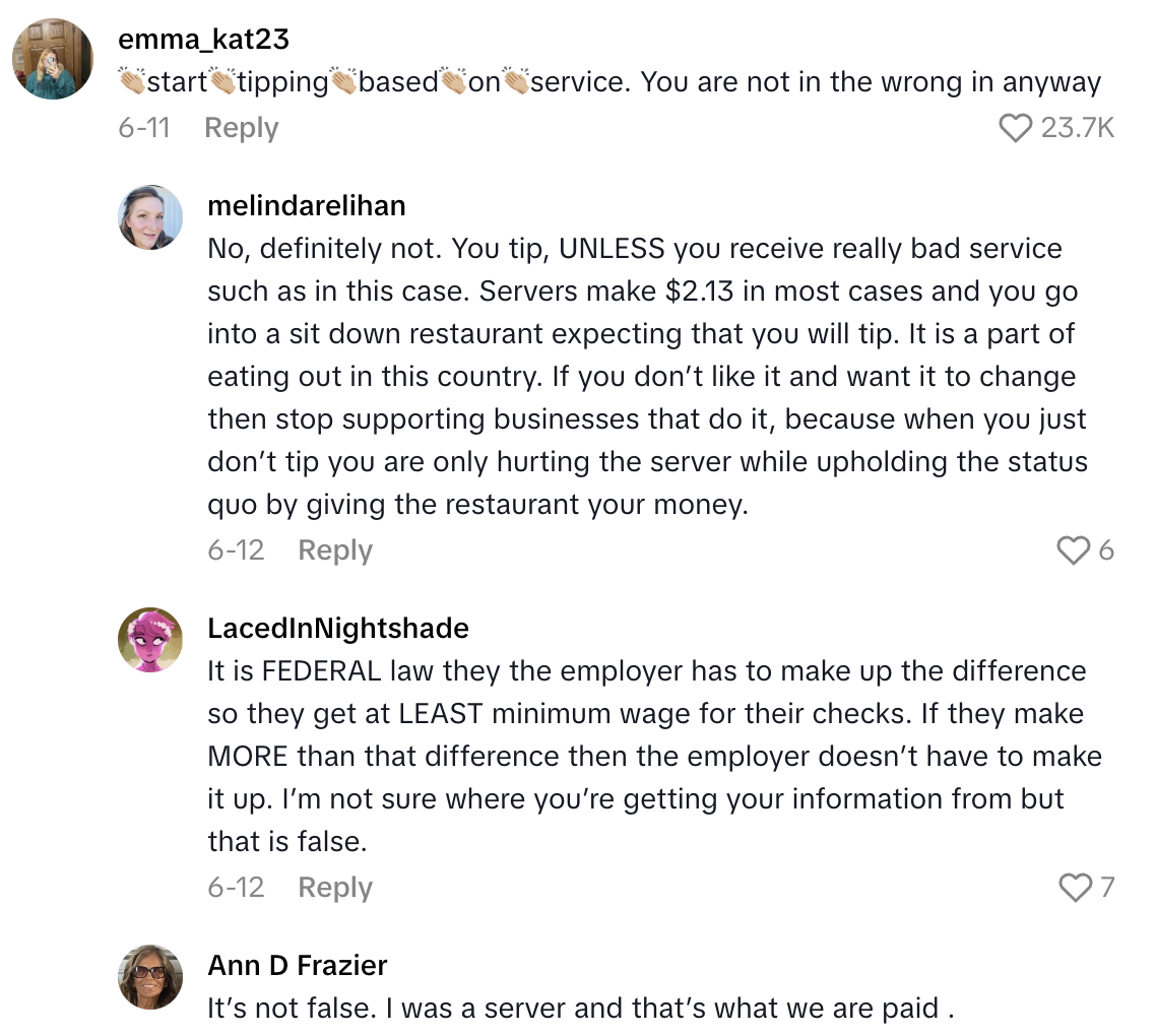 Screenshot 2025 08 25 at 8.17.01 AM He instantly looks annoyed. He goes to the kitchen.   A Customer Didnt Tip Because Of The Service She Received At A Restaurant Where It Took 50 Minutes To Get Her Food