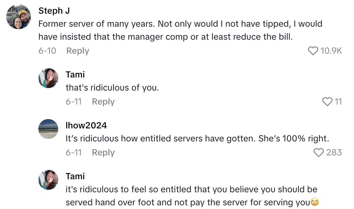 Screenshot 2025 08 25 at 8.17.11 AM He instantly looks annoyed. He goes to the kitchen.   A Customer Didnt Tip Because Of The Service She Received At A Restaurant Where It Took 50 Minutes To Get Her Food