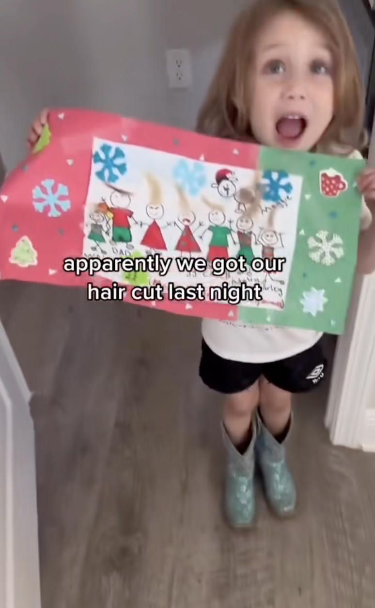 girl with art project