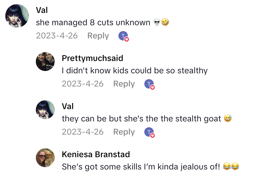 Screenshot 2025 08 25 at 8.21.05 AM A Dad Found Out His Daughter Cut His Familys Hair While They Slept, All In The Name Of Art