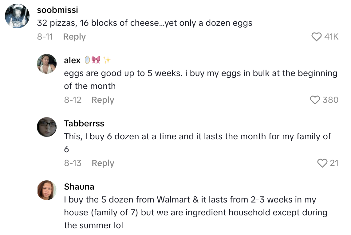Screenshot 2025 08 25 at 8.36.18 AM A Mom Spent Nearly $500 On Groceries For Her Family, And Showed TikTok Viewers What She Bought