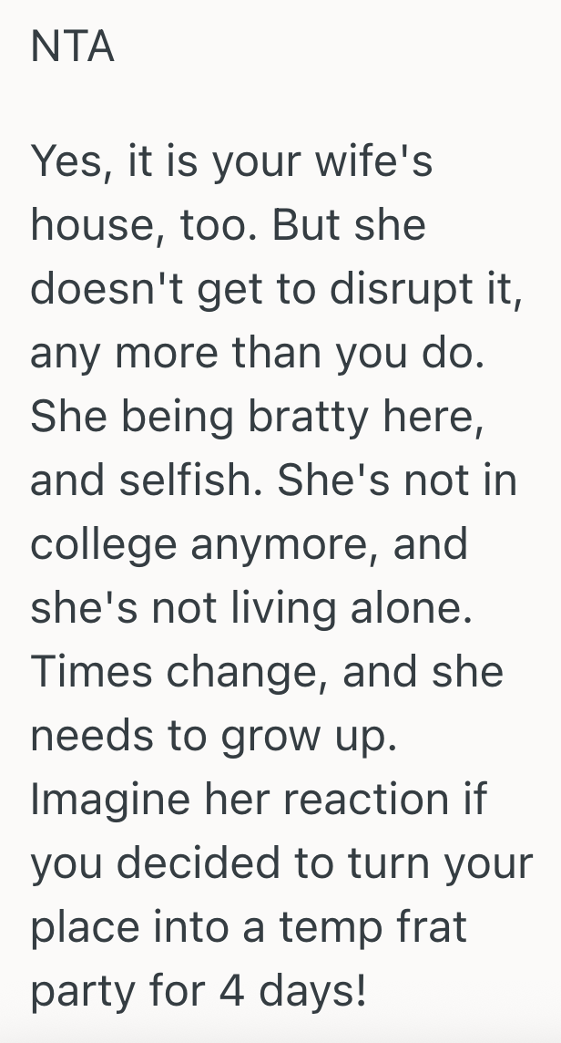 Screenshot 2025 08 26 at 1.55.26 PM Womans Friend Is Coming To Town, And She Wants The Friend To Stay At Her Place, But Her Husband Doesnt Think Theres Enough Room For Everyone