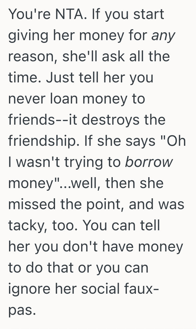 Screenshot 2025 08 26 at 2.15.02 PM Unemployed Woman Asks Her Friend For Money, But The Friend Says No Because She Thinks She Should Get A Job