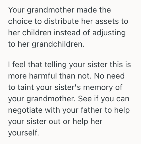 Screenshot 2025 08 26 at 3.50.41 PM Woman Learned The Truth About Her Grandma’s Inheritance, So Shes Torn Between Telling Her Sister Or Staying Silent