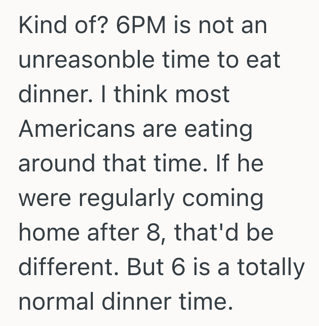 Screenshot 2025 08 26 at 4.02.15 PM She Likes To Eat Dinner No Later Than 5pm, But Her Boyfriend Wants Her To Wait Until He Gets Home From Work