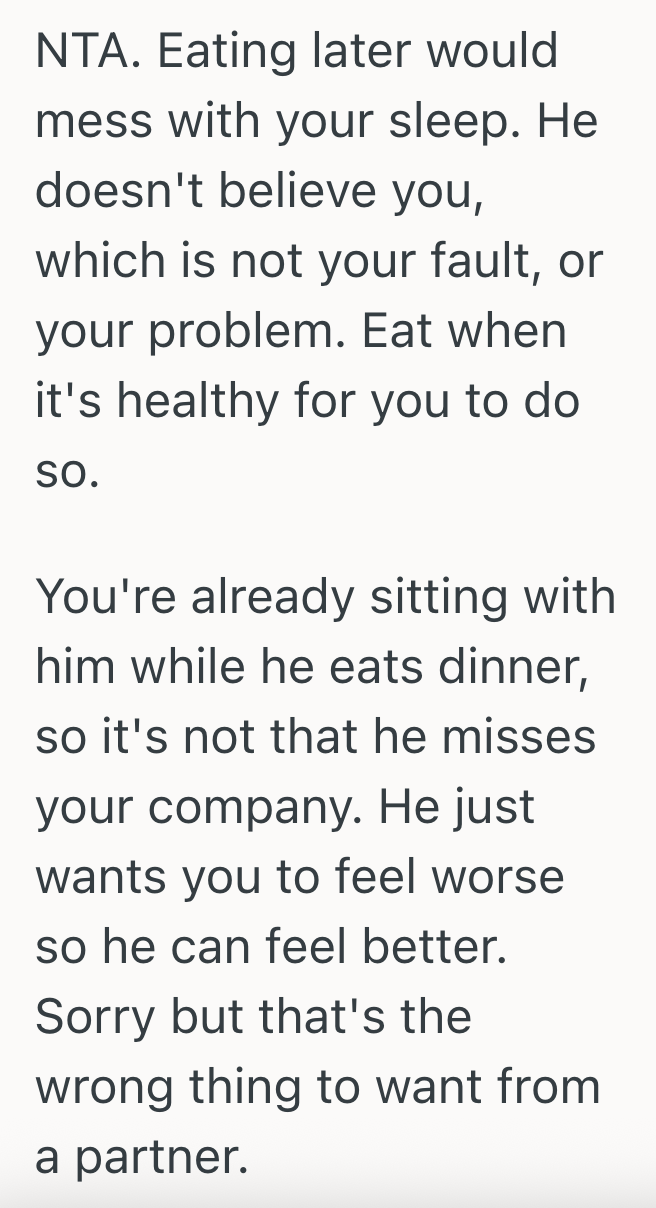 Screenshot 2025 08 26 at 4.03.04 PM She Likes To Eat Dinner No Later Than 5pm, But Her Boyfriend Wants Her To Wait Until He Gets Home From Work