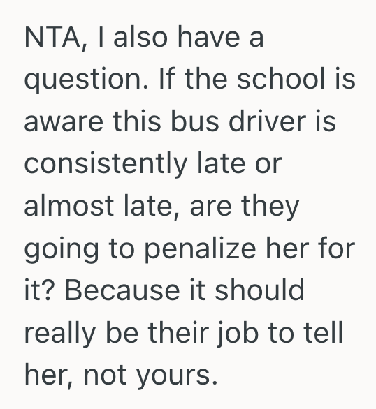 Screenshot 2025 08 26 at 5.12.18 PM Concerned Mother Called Out Her Kids Bus Driver For Her Chronic Lateness, But Instead Of Understanding The Driver Started Acting Even Colder Towards Her