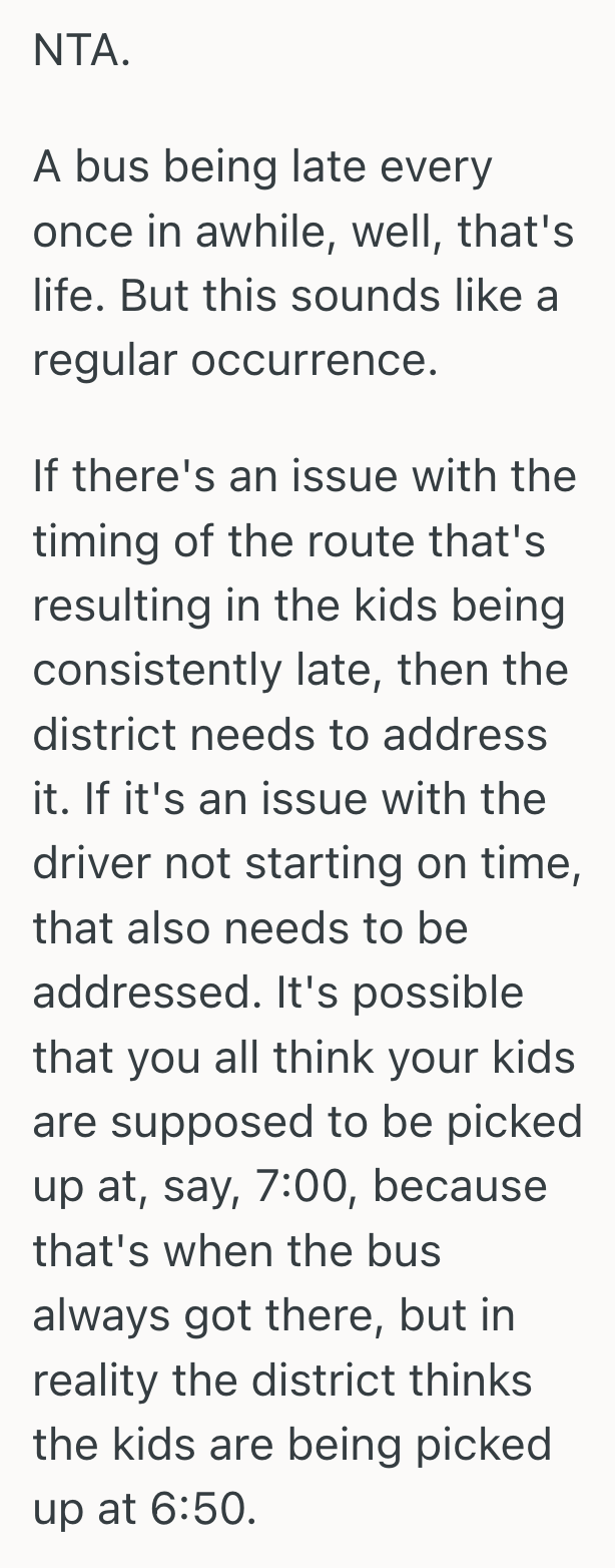 Screenshot 2025 08 26 at 5.13.13 PM Concerned Mother Called Out Her Kids Bus Driver For Her Chronic Lateness, But Instead Of Understanding The Driver Started Acting Even Colder Towards Her
