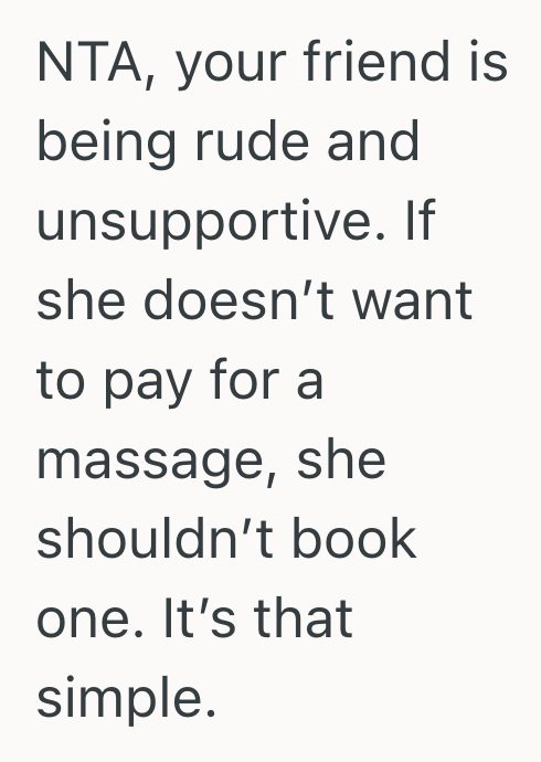 Screenshot 2025 08 26 at 5.25.35 PM Massage Business Owner Declined To Give Free Massages, So Her Entitled Friend Began To Turn The Rest Of Their Peers Against Her