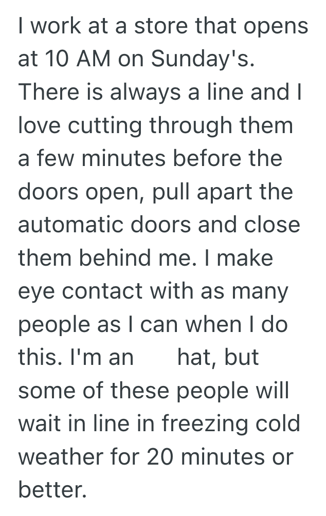 Screenshot 2025 08 27 at 1.21.35 PM He Used The Employee Entrance To Cut The Line, But When A Group Of Impatient Customers Tried To Force Their Way In, They Got Shut Down Hard