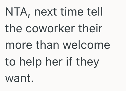 Screenshot 2025 08 27 at 1.50.34 PM Coworker Consistently Asks For Help And Never Returns The Favor, So Employee Finally Stands Her Ground