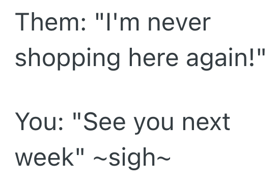 Screenshot 2025 08 27 at 10.43.52 AM Credit Card Reader Declines Customers Payment, So She Forcefully Pushes Her Groceries Towards The Employee