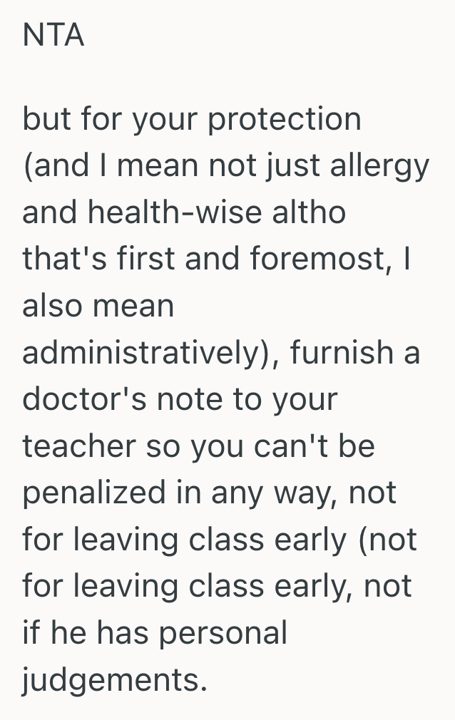 Screenshot 2025 08 27 at 11.03.09 AM Professor Gave The Whole Class Peanut Candy On The First Day, So A Student With A Severe Allergy Had To Leave Early