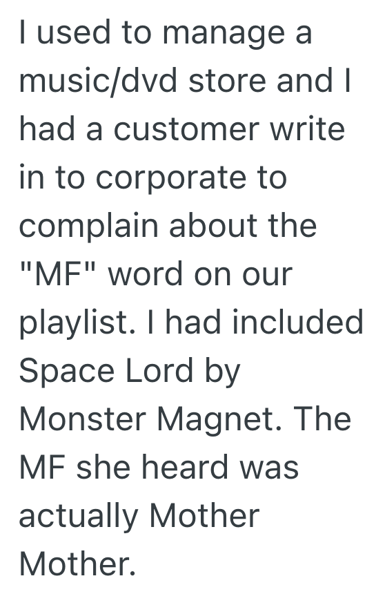 Screenshot 2025 08 27 at 11.18.44 AM Customer Complains About The Music In A Store, But Then She Made Another Unreasonable Request, Too