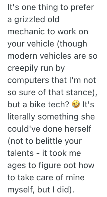 Screenshot 2025 08 27 at 11.46.47 AM A Customer Didnt Trust Them Because They Look Young, So They Had an Older, Inexperienced Worker Help Her Out With Her Bike