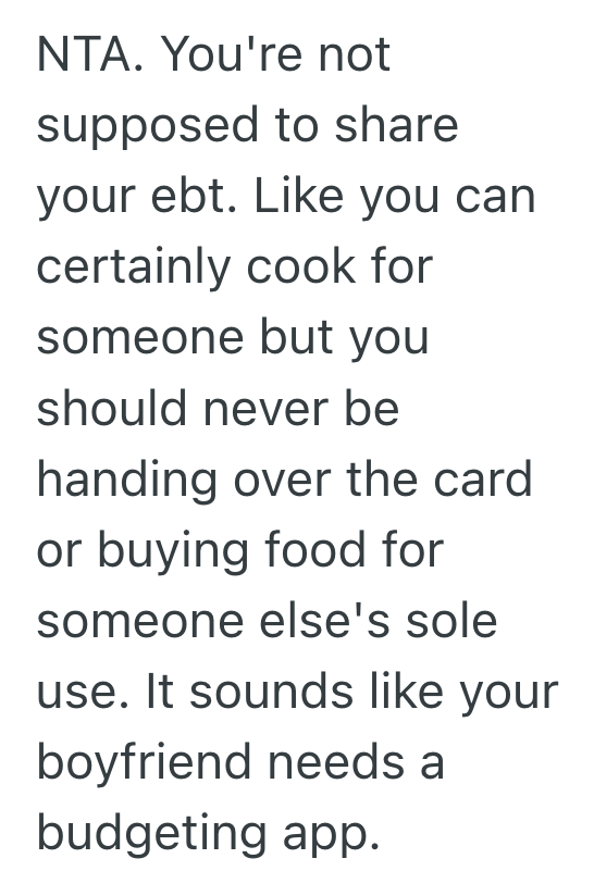 Screenshot 2025 08 28 at 8.50.34 PM She Shared Her Food Stamps With Her Boyfriend To Help Him Eat, But When He Started Taking Advantage Of Her Kindness