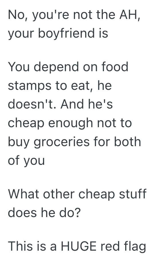 Screenshot 2025 08 28 at 8.51.43 PM She Shared Her Food Stamps With Her Boyfriend To Help Him Eat, But When He Started Taking Advantage Of Her Kindness