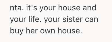 Screenshot 2025 08 31 at 5.43.46 PM Woman Bought Her First Home Through Hard Work And Discipline, But Her Family Thinks Its Unfair That Her Sister Doesnt Have One