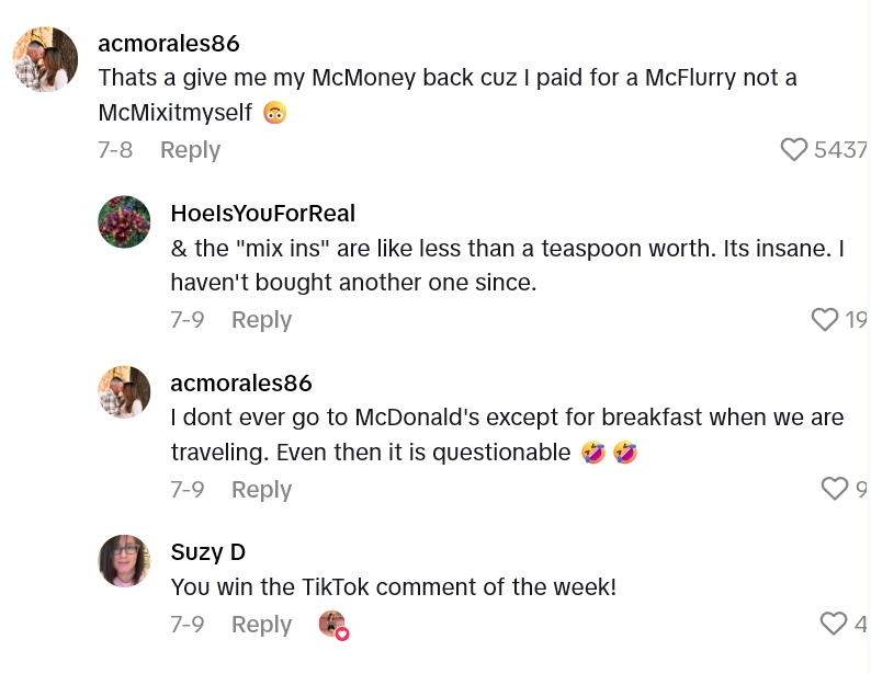 Screenshot 1 09fa72 McDonalds Customer Ordered The New McFlurry On A Hot Summer Day, But What She Got Was A Confusing Mess