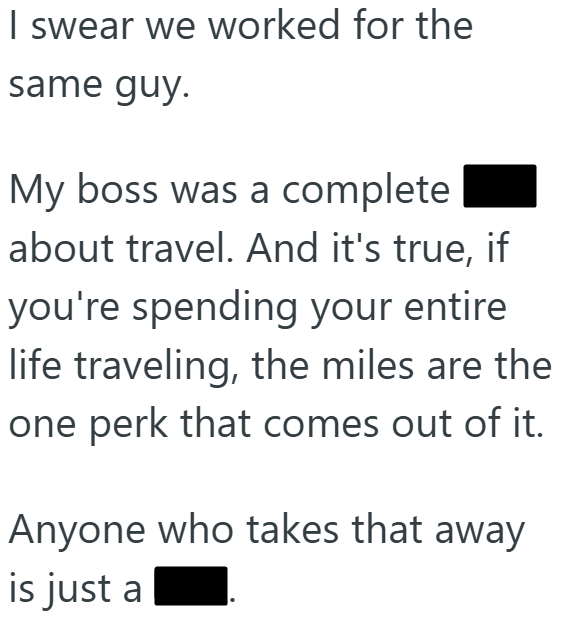 Screenshot 1 0e05f5 New Boss Wanted Him To Use Personal Airline Miles For Work Trips, So He Went Home And Booked Multiple Trips With His Wife