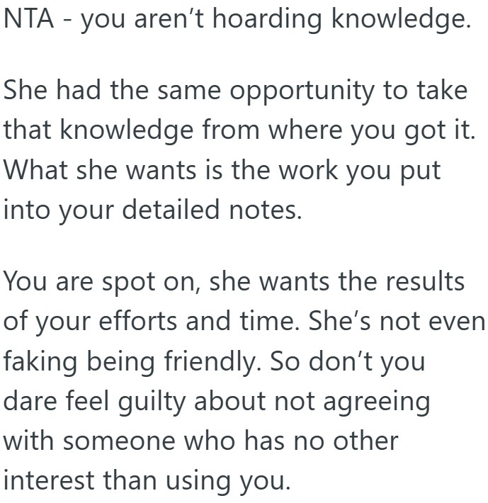 Screenshot 2 Ghost Classmate Showed Up After Disappearing For Months And Asked For Her Notes Before The Exam, But She Said No