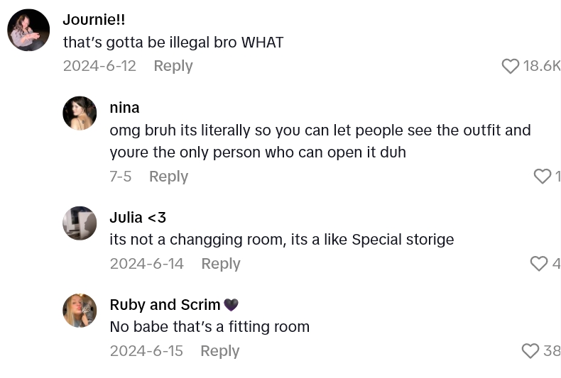 Screenshot 3 b8fb37 Cotton On Customer Was Going To Use The Changing Room, But Then She Saw They Had Very Unique Doors