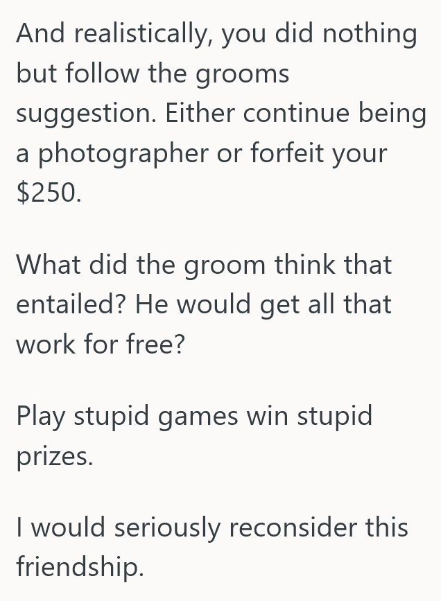 Screenshot 3 e41049 They Were Asked To Be The Cheap Friend Photographer At A Wedding, But Just HOW Cheap Led To The Destruction Of All The Pics