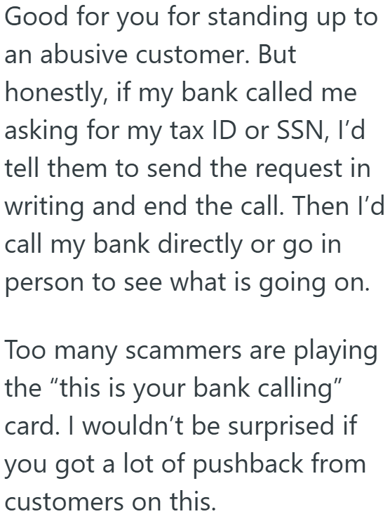 Screenshot 3 f0801b Bank Representative Called A Customer To Help Prevent Her Account Being Cancelled, But She Went Ballistic And Told Her To Never Call Her Number Again