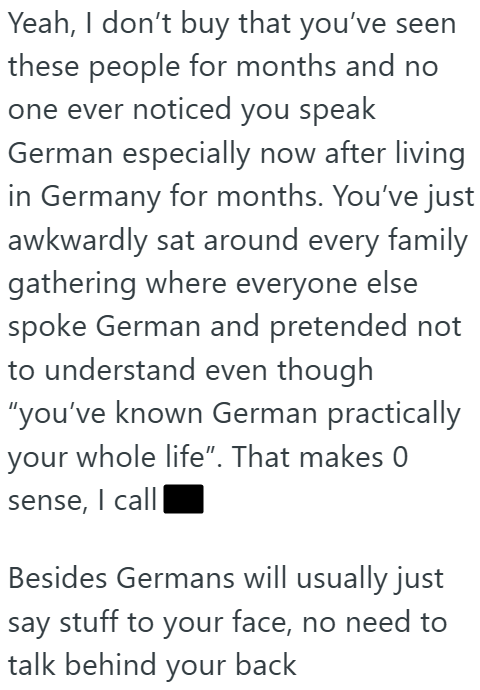 Screenshot 5 2055cf Her Husbands Family Assumed She Didnt Speak Their Language And Kept Gossiping About Her, But She Surprised Everyone By Responding In German