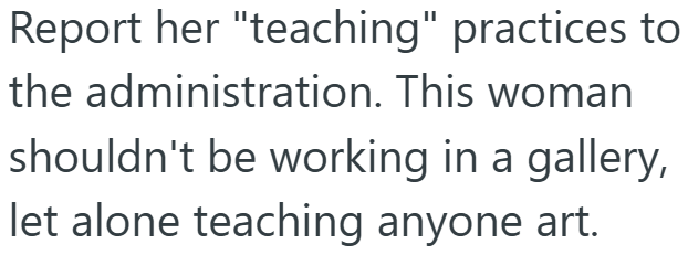 Screenshot 5 5c53f9 Art Teacher Tried Sabotaging Students In Front Of A Client, But One Of Them Taught Her A Lesson On What Real Art Is