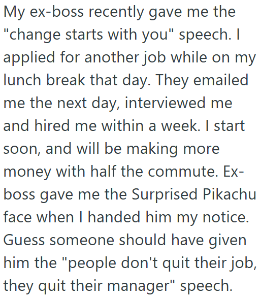 Screenshot 6 2a7240 Toxic Boss Lectured Good Employee For An Hour About Gaining New Perspectives, So He Applied For A New Job And Six People Had To Replace Him