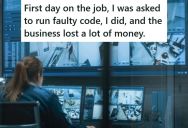 His Boss Told Him To Run Security Code That Ended Up Taking The Casino Cameras Offline And Then Blamed Him For It, But The Board Of Directors Saw Through The Boss And Fired Him For His Incompetence