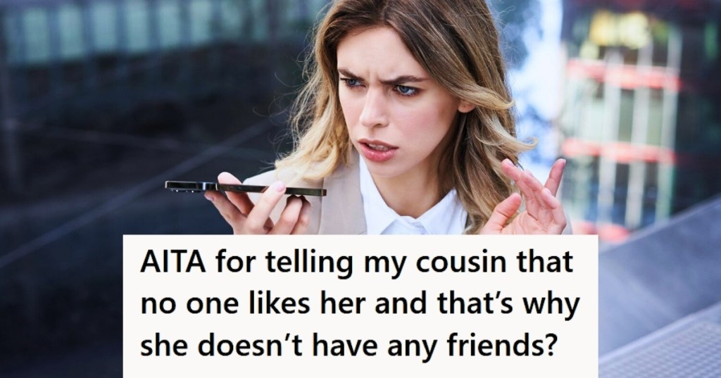 Angry woman using her phone