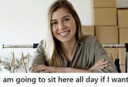 Customer Opened A Camping Chair In The Middle Of The Store And Sat Down, Then Told The Worker “I Can Sit Here All Day If I Want”