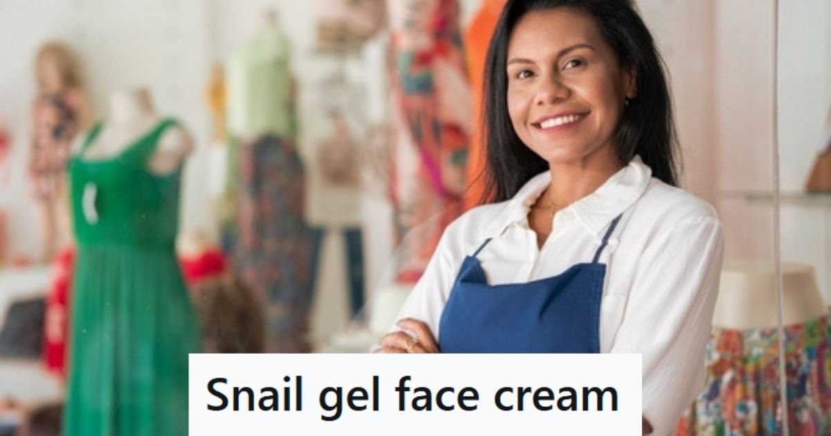 Retail worker at work