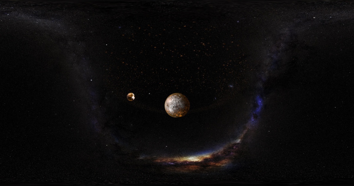 Representation of planet in dark matter