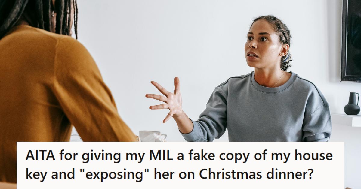 Woman trying to reason with her husband after a family argument