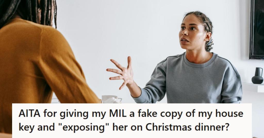 Woman trying to reason with her husband after a family argument