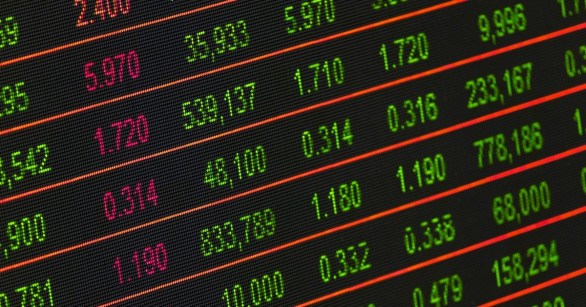 A stock exchange board