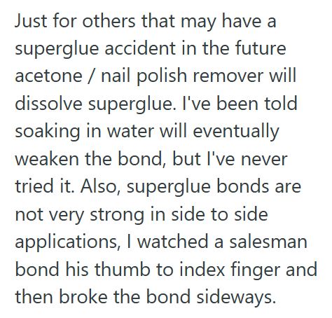 Super Glue 1 Brother In Law Thought It Was Funny To Super Glue A Man’s Belly Button, But When The ER Bill Hit, He Got Dragged To Court