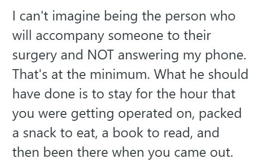 Surgery 1 Husband Left His Wife Alone Before Cancer Surgery To Get A Burger, And Then Tried To Smooth Things Over With Roses