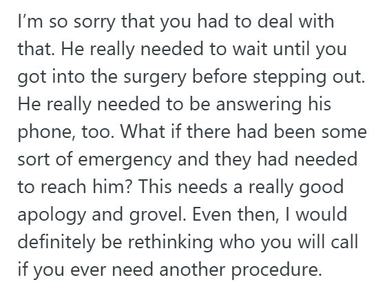 Surgery 3 Husband Left His Wife Alone Before Cancer Surgery To Get A Burger, And Then Tried To Smooth Things Over With Roses