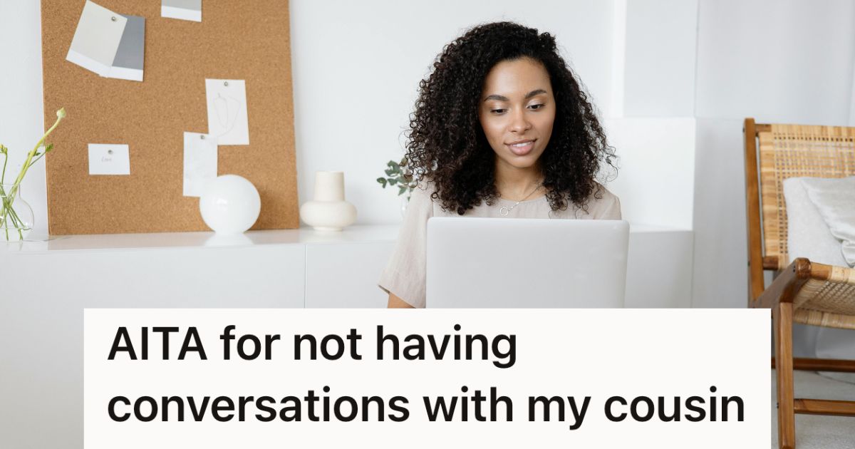 Young woman typing on a laptop