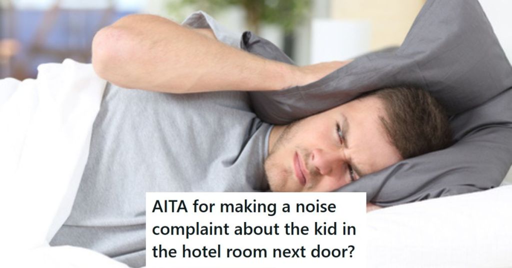 Upset man covering his ears in bed